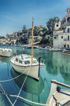 traditional boat  in the balearic islands