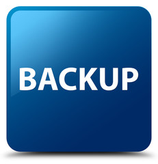 Backup blue square button