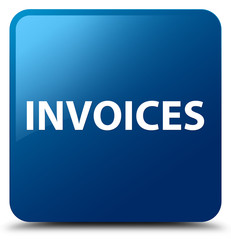 Invoices blue square button