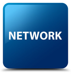 Network blue square button