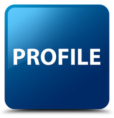 Profile blue square button