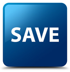 Save blue square button