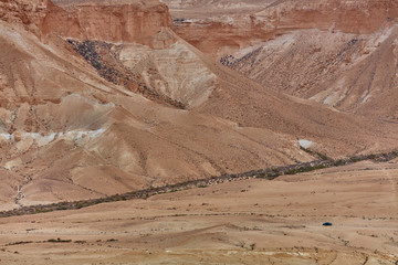 Maktesh Ramon place in the Negev desert, Israel