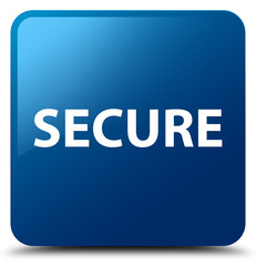 Secure blue square button