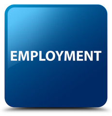 Employment blue square button