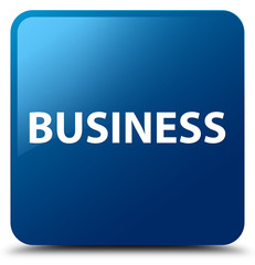Business blue square button