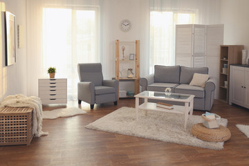 Modern interior of living room