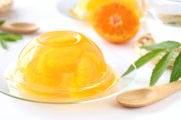 オレンジのゼリー