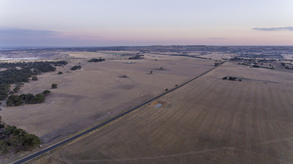 Aerial View of Country Landscape 