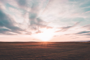 Naklejka premium Cleeve Hill Sunset