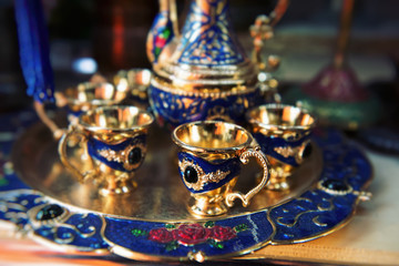Fototapeta na wymiar Vintage Azerbaijan glassware