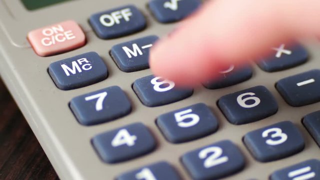 Old vintage calculator