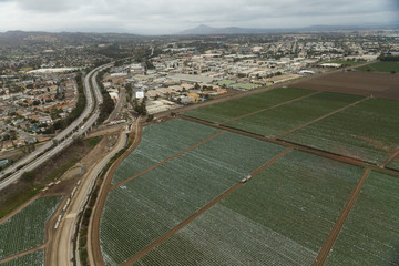 Aerial helicopter shot of Ventura