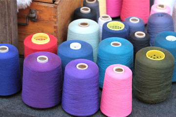 Colorful weaving yarns