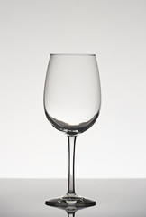 Empty wine glass