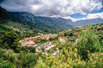 Fototapeta na wymiar Fornalutx - historical village in the mountains of Mallorca, Spain