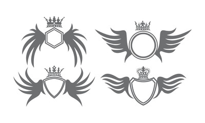 Wing Shield Crown Logo Collection
