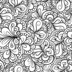 Fantasy decorative seamless pattern