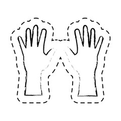hand human isolated icon