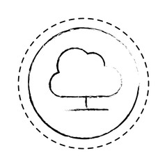 cloud computing isolated icon
