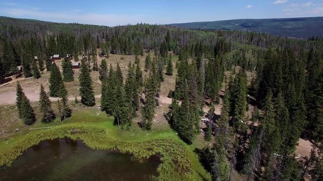 Lakeside drone footage at Lyman Lake