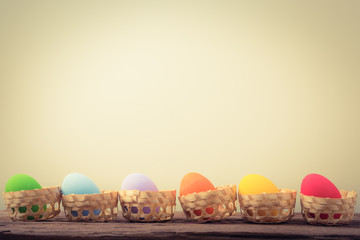 Easter eggs colorful