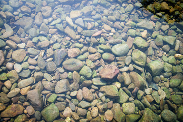 Underwater rocks