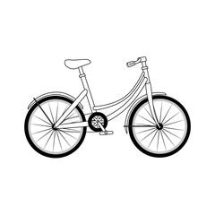 Fototapeta premium classic bicycle icon