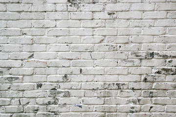 White brick wall background