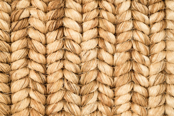 Hand Woven Sisal Rug Detail.