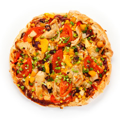 Pizza with grilled chicken