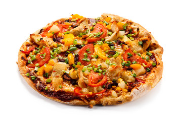 Pizza with grilled chicken