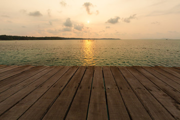 wooden or flooring and tropical beach