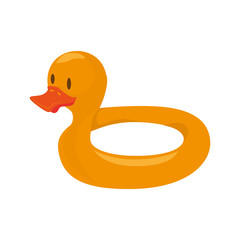 baby ducky toy isolated icon