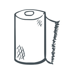roll paper cleaner isolated icon