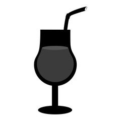 tropical cocktail isolated icon