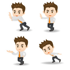 cartoon business man