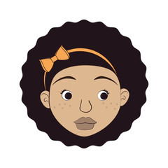 afro style person character