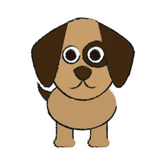 dog animal cartoon icon over white background. vector illustration