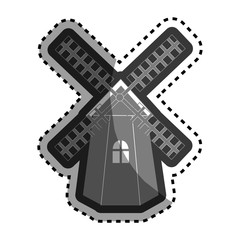 windmill energy isolated icon