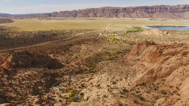 Descending footage in Moab