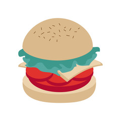 hamburger fast food icon