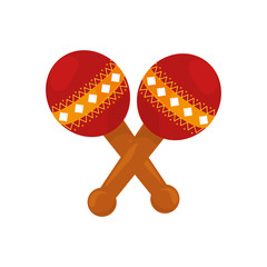 maracas instrument isolated icon