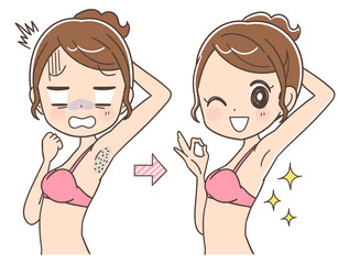 むだ毛ケアのビフォーアフター