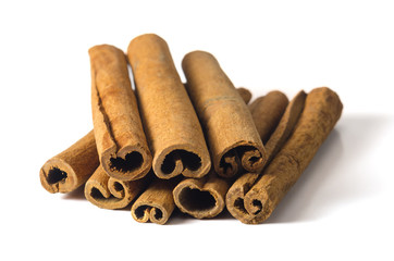Cinnamon isolated on white background
