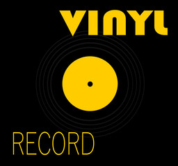 vintage vinyl record design 