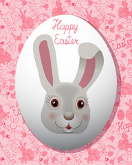 Happy Easter greeting card.Vector illustration