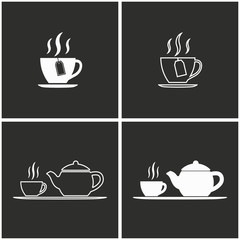 Tea icon set.