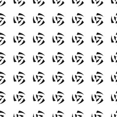 Vector seamless pattern. Abstract geometric background. Cute black and white pattern.