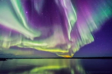 Selbstklebende Fototapete Nordlichter Aurora
